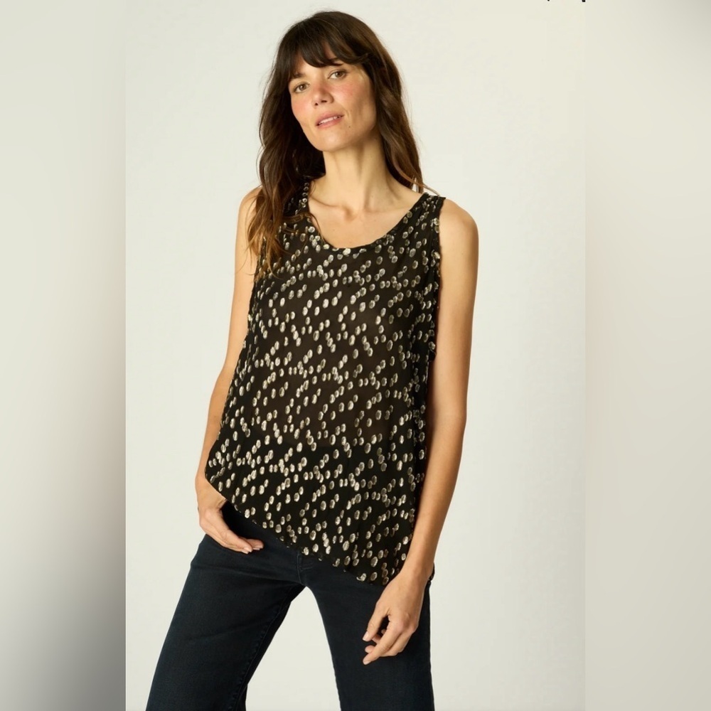 Natalie Martin- Ariana Tank in Metallic Chiffon. Size S